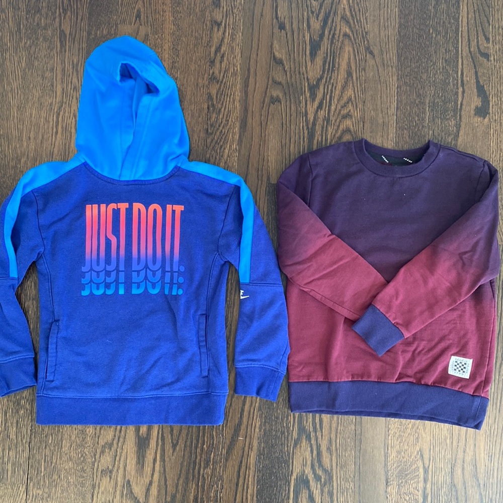 Nike and Art Class Colorful Sweatshirts Boys size small (6-7)